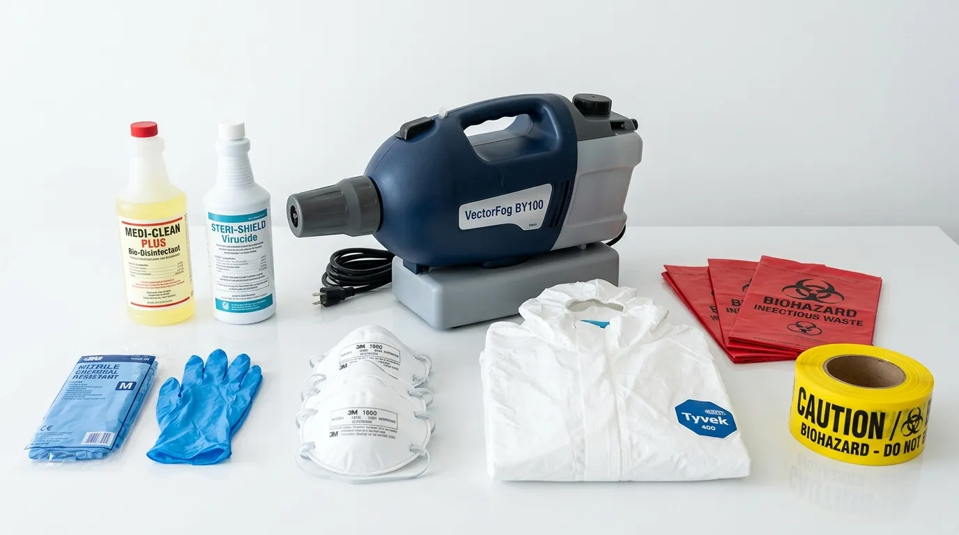 Professional biohazard remediation crew working in Southwest Schuylkill